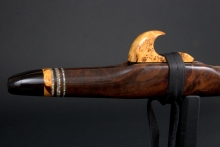 Walnut Burl Native American Flute, Minor, Mid F#-4, #E13A
